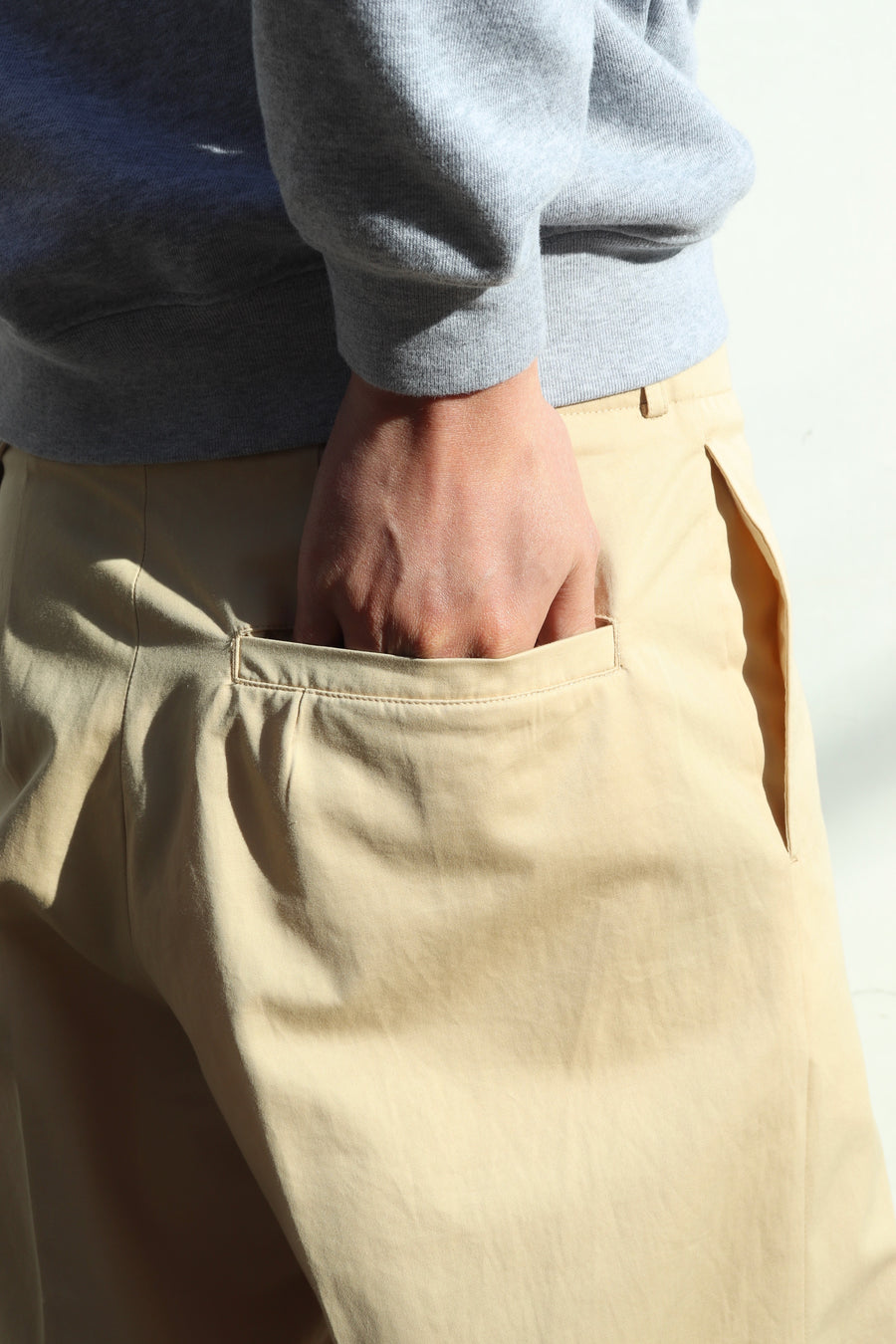 MASU(エムエーエスユー)のFOLDED BELT TROUSERS PEANUTSの通販