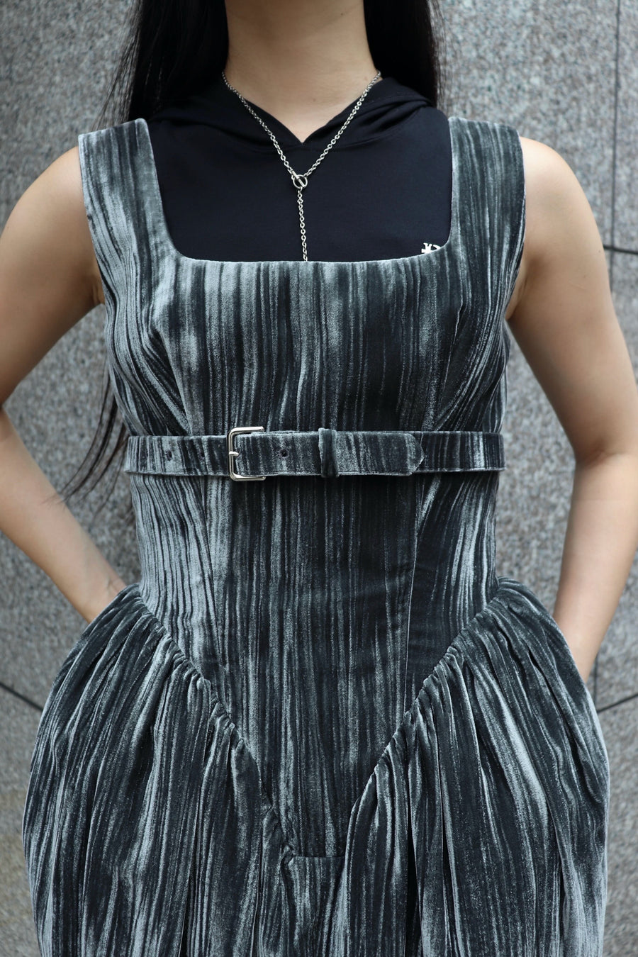 FETICO  Velvet curvy dress