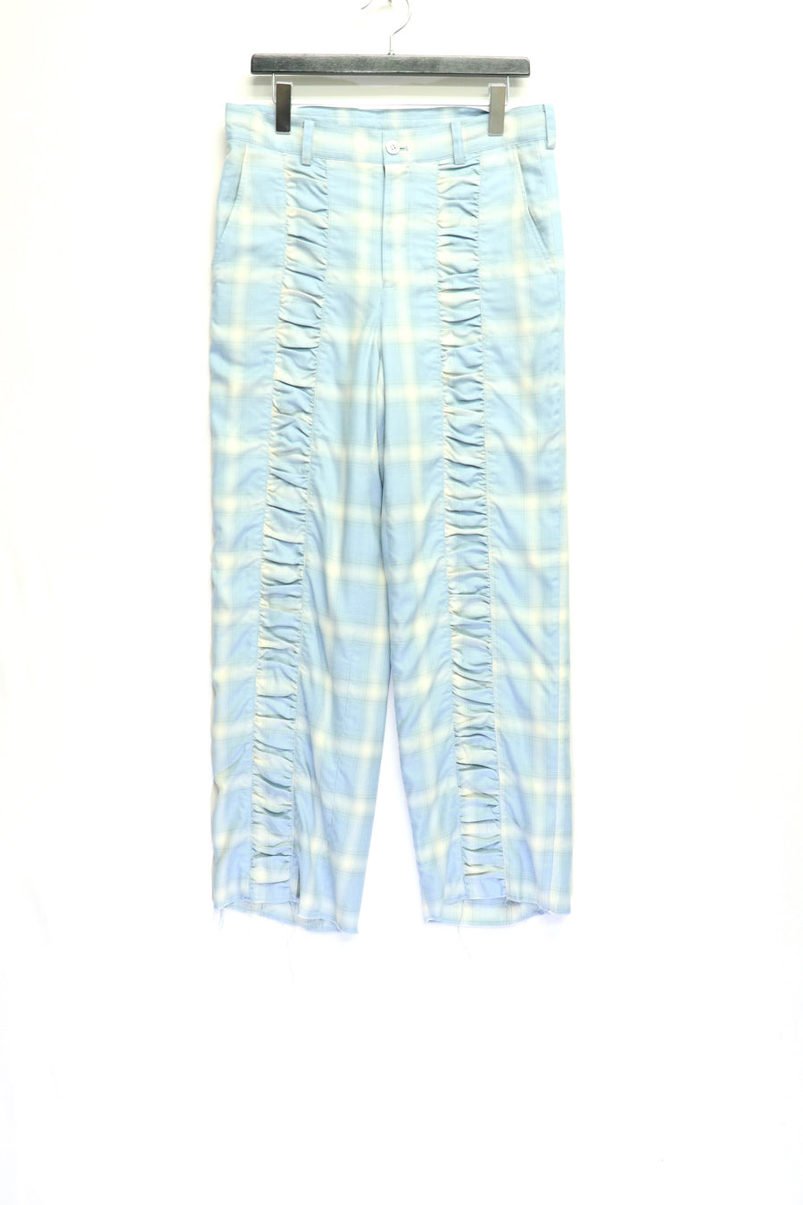 【40%OFF】 Taiga Igari  Gaather Plaid Pants(SKY BLUE)