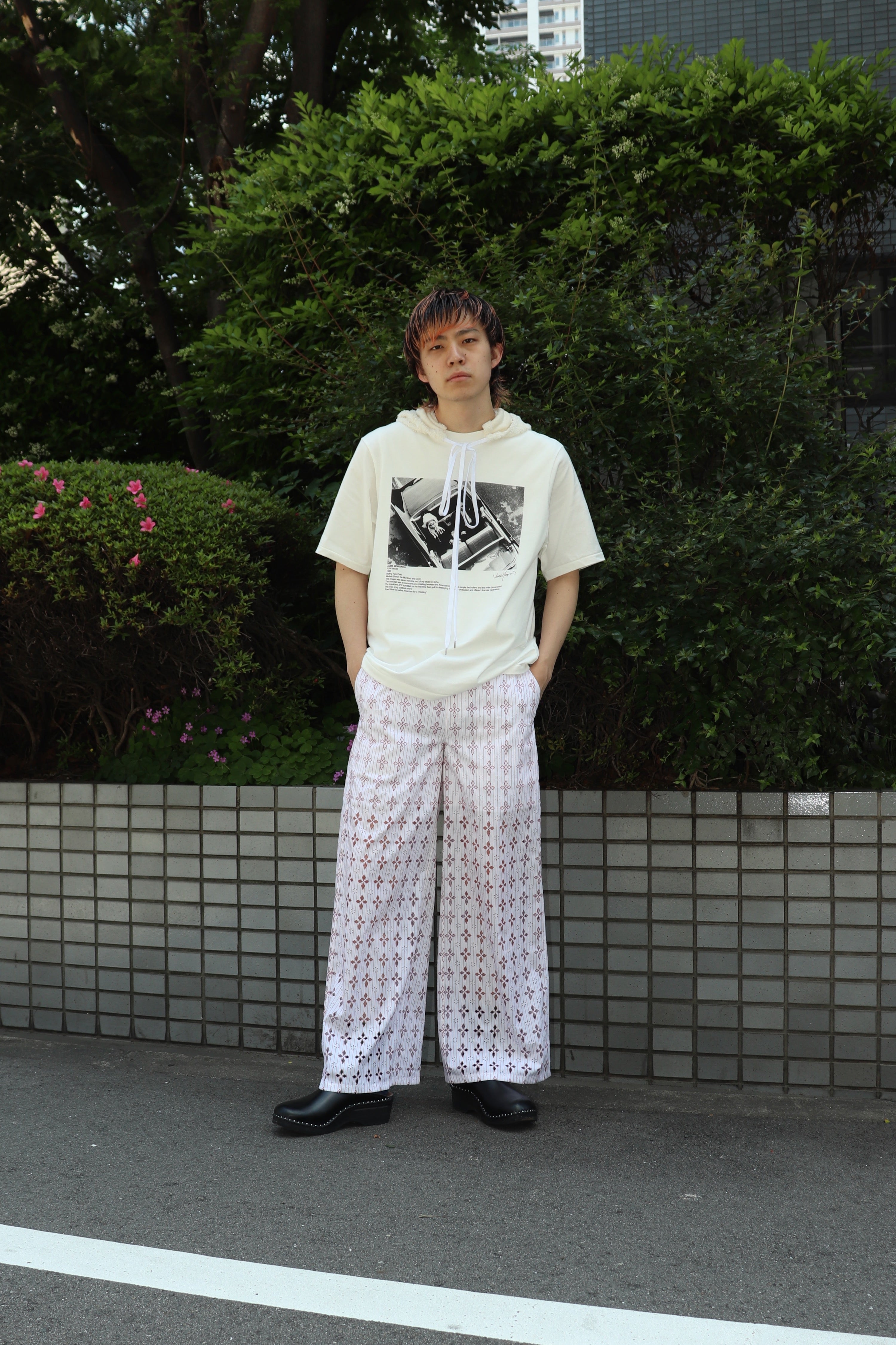 MASU(エムエーエスユー)のDIAMOND-CUT PAJAMA PANTS RED(パンツ)の通販