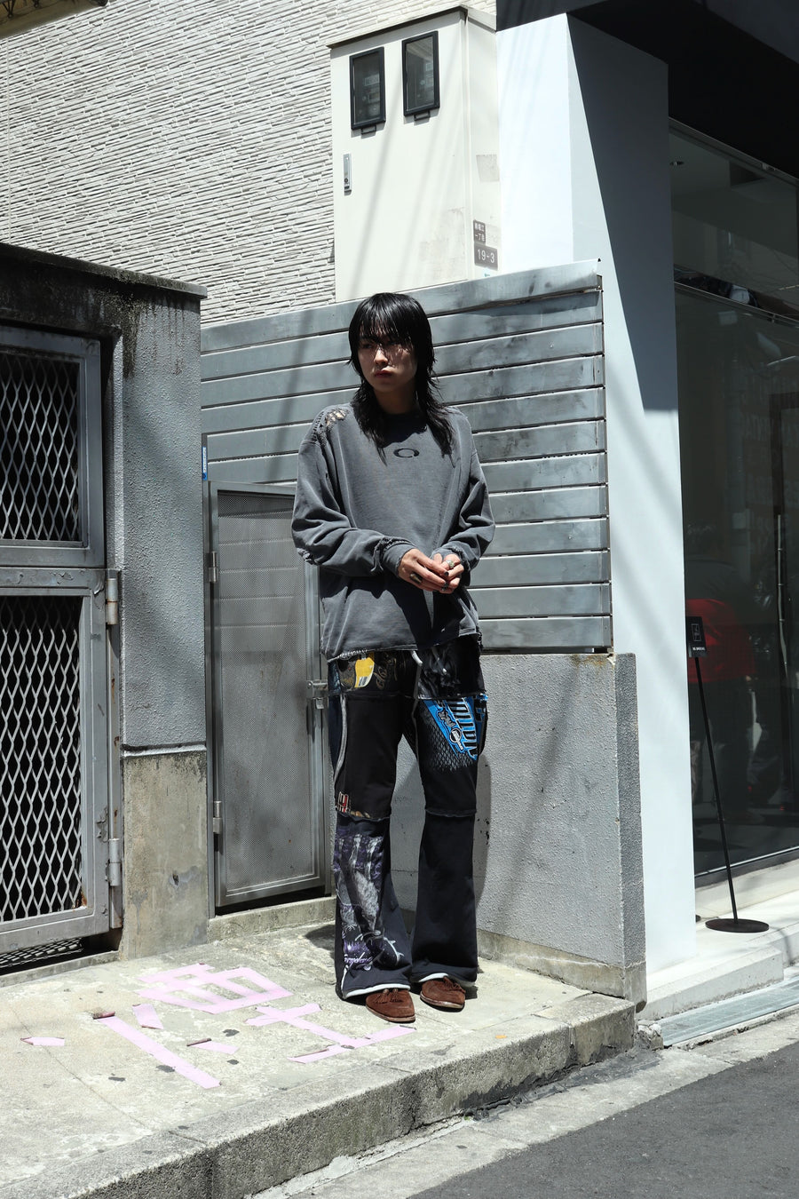 MINUS  Inactive Crew Sweat With Repaired