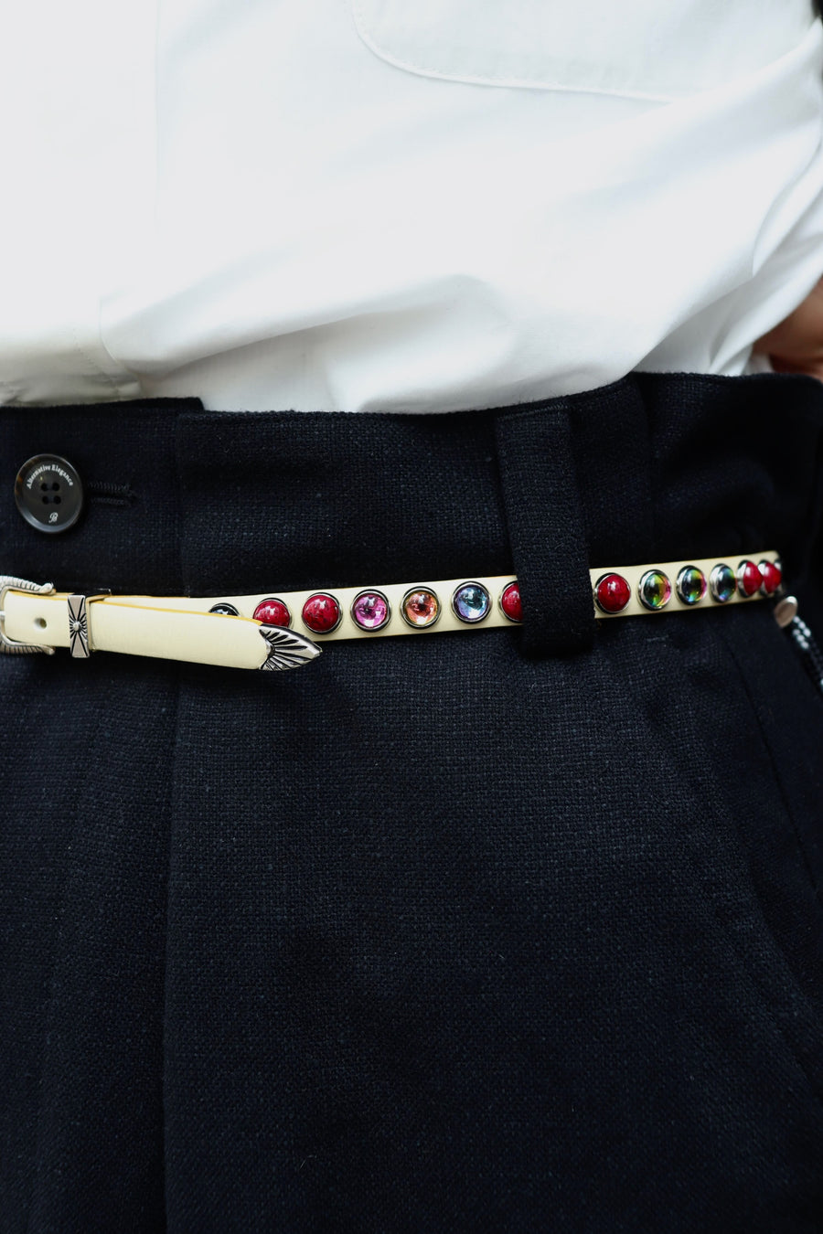 TOGA(トーガ)のStone leather belt YELLOWの通販｜PALETTE art aliveの