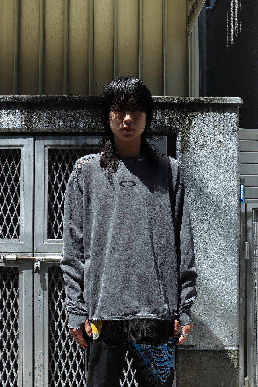 MINUS  Inactive Crew Sweat With Repaired