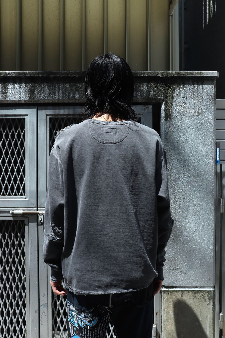 MINUS  Inactive Crew Sweat With Repaired