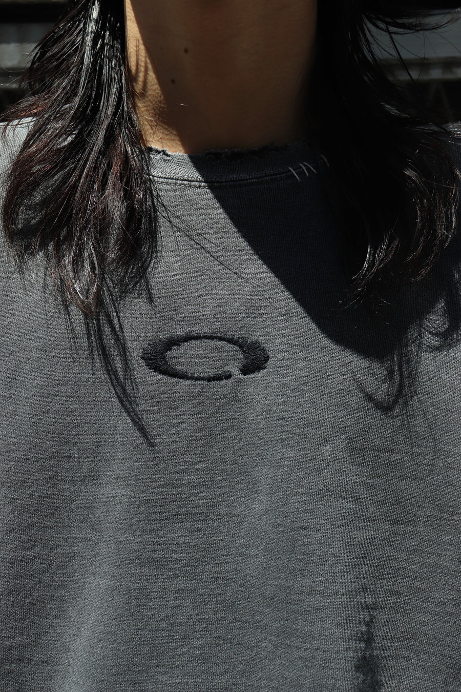 MINUS  Inactive Crew Sweat With Repaired