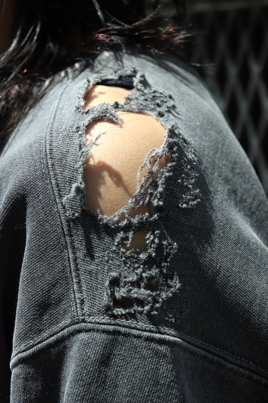 MINUS  Inactive Crew Sweat With Repaired