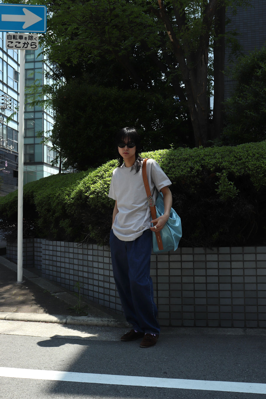 soe  Over Dye Round Hem Tall Tee(FADED L.PINK)