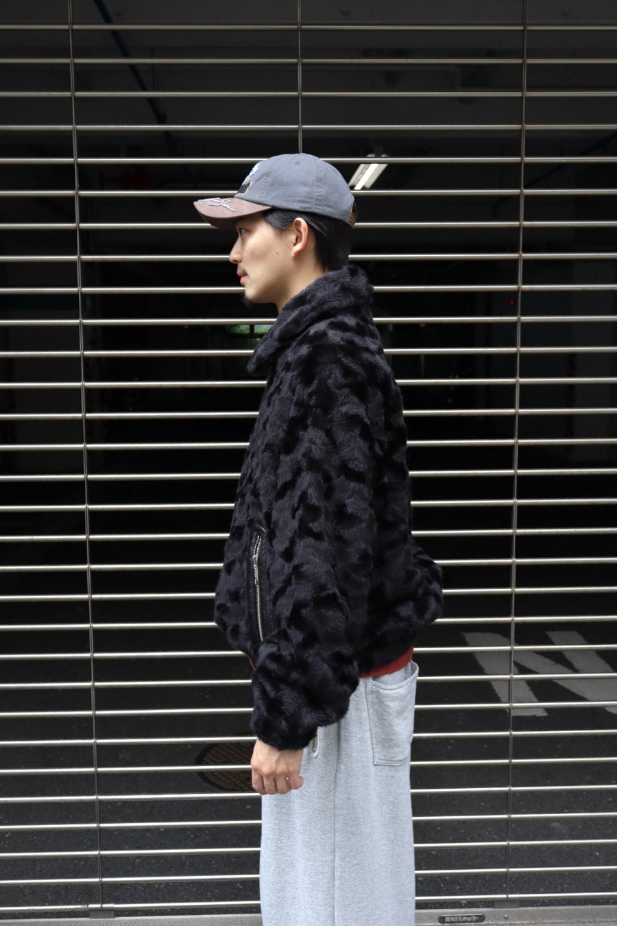 SUGARHILL(シュガーヒル)のFUR DOUBLE ZIP JACKET BLACKの通販