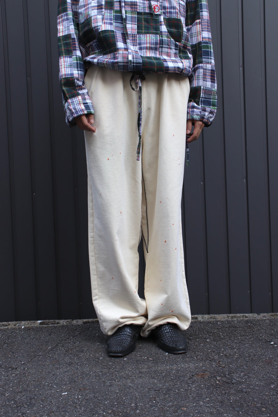 FAF  AGED BAGGY SWEAT PANTS(ECRU)