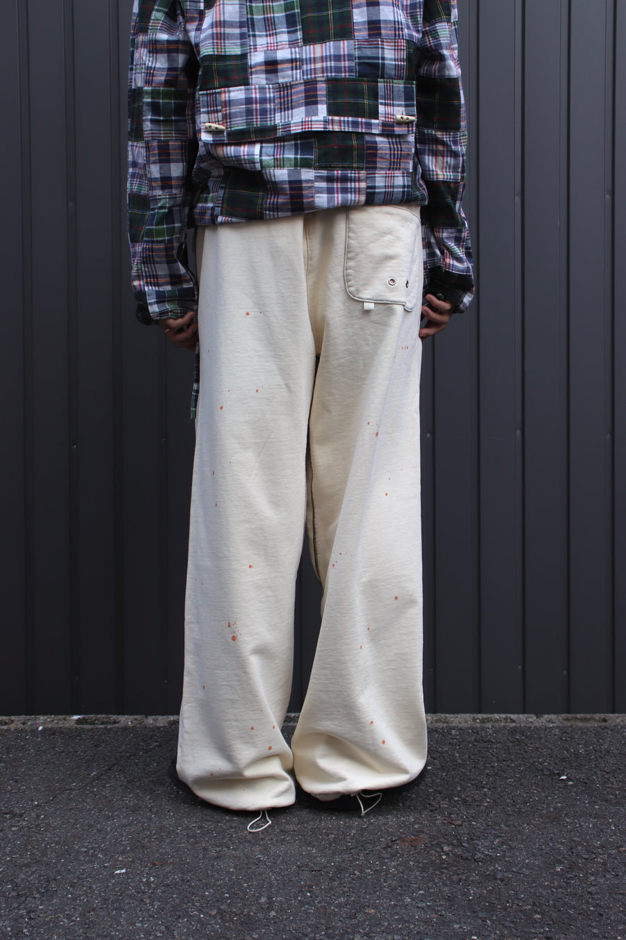 FAF  AGED BAGGY SWEAT PANTS(ECRU)