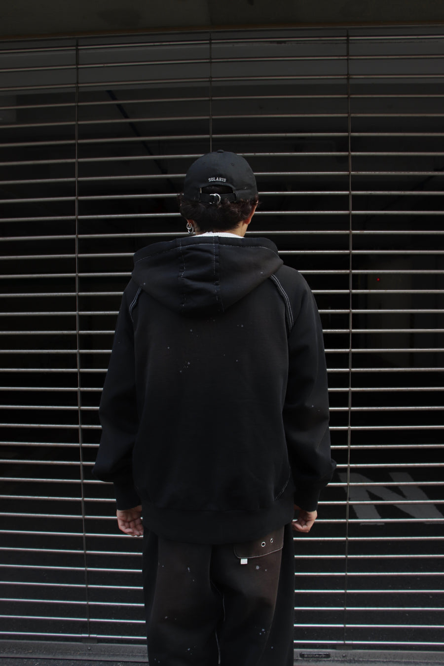 FAF  AGED ZIP UP HOODIE(BLACK)