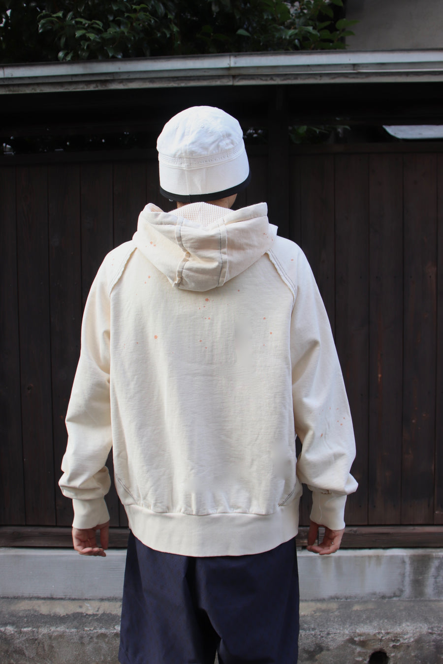 FAF  AGED ZIP UP HOODIE(ECRU)