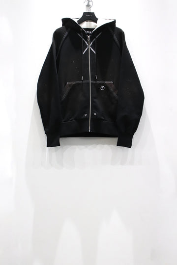 FAF  AGED ZIP UP HOODIE(BLACK)