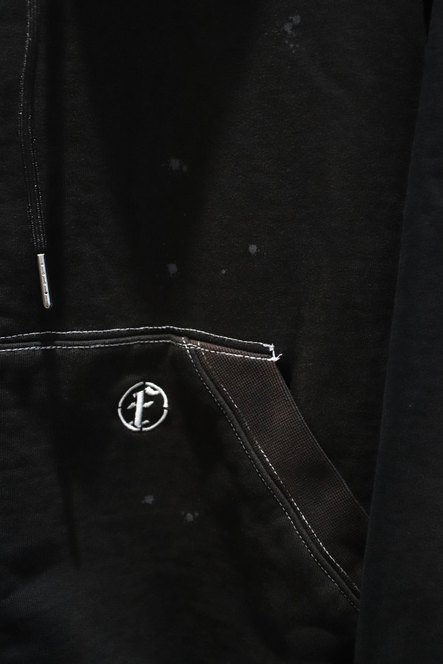 FAF  AGED ZIP UP HOODIE(BLACK)