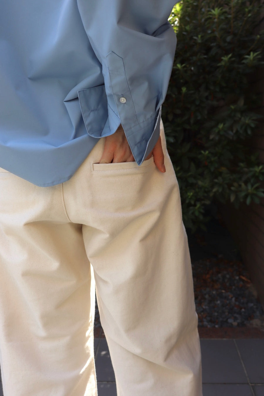 FILME FILLED  Waist Adjust Pants(ECRU)