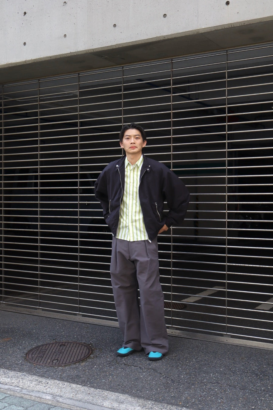 FILME FILLED  Waist Adjust Pants(CHARCOAL GRAY)