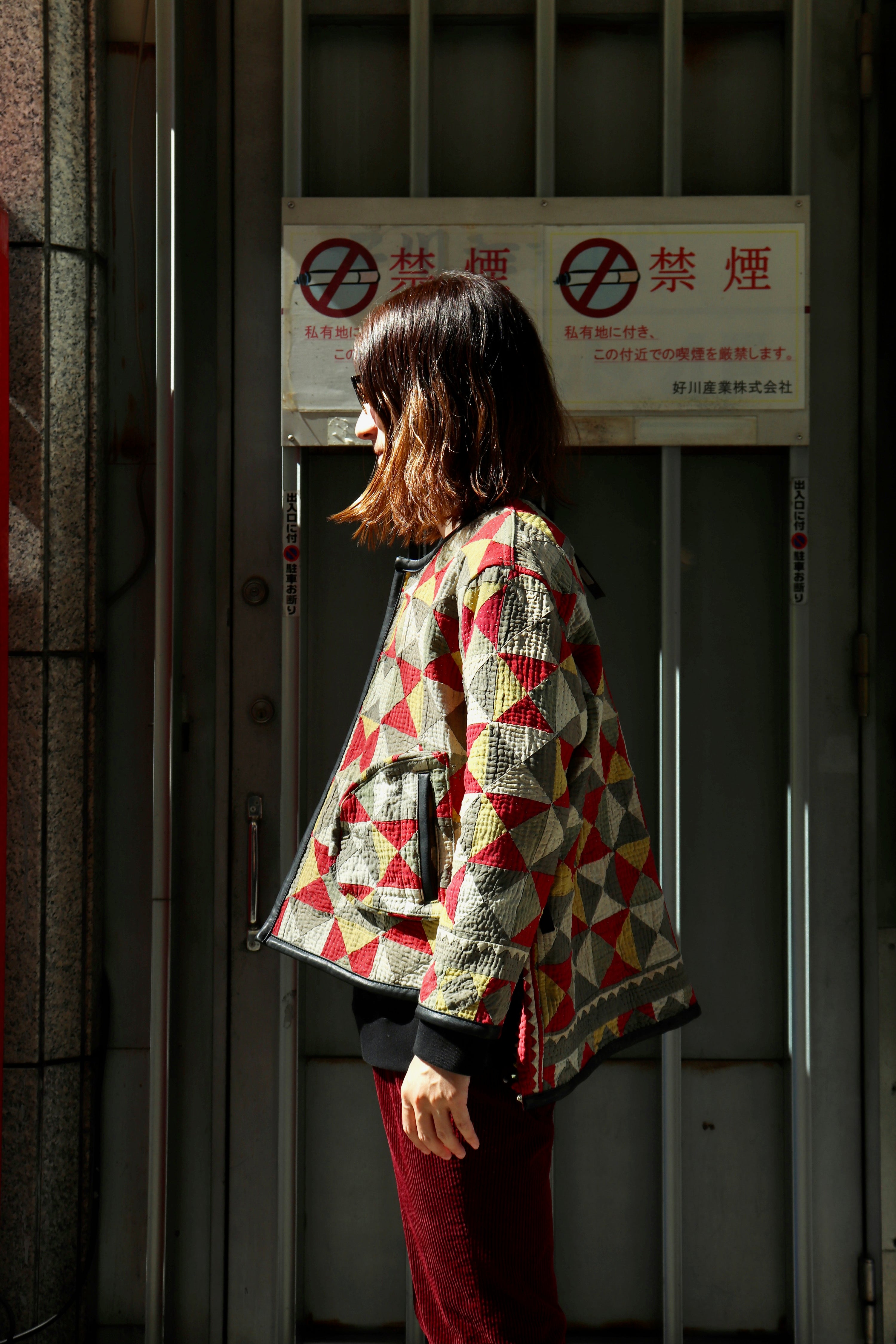 living by 物々しい LEH 刺繍ブルゾン