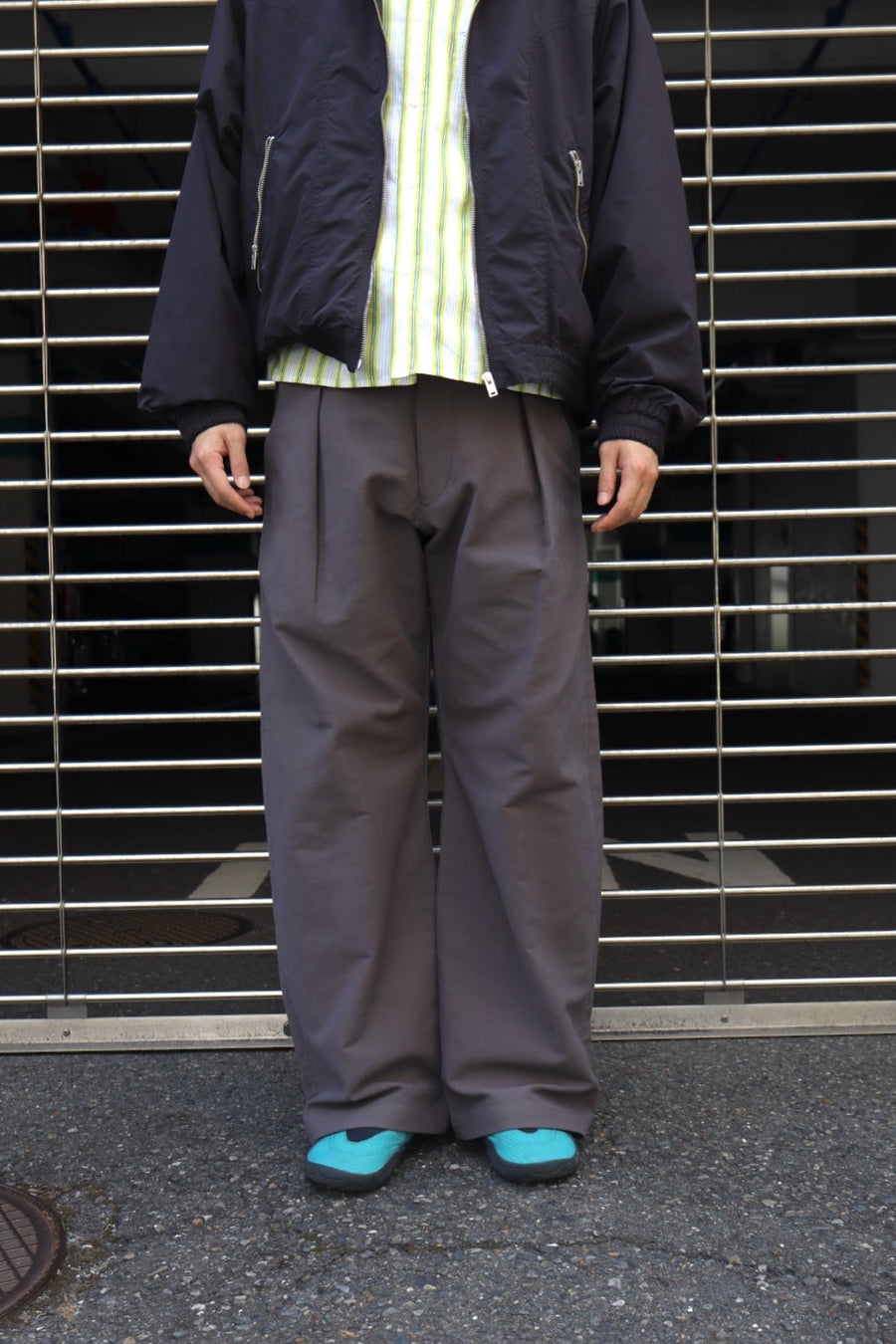 FILME FILLED  Waist Adjust Pants(CHARCOAL GRAY)