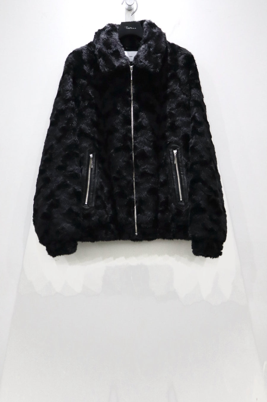 SUGARHILL(シュガーヒル)のFUR DOUBLE ZIP JACKET BLACKの通販