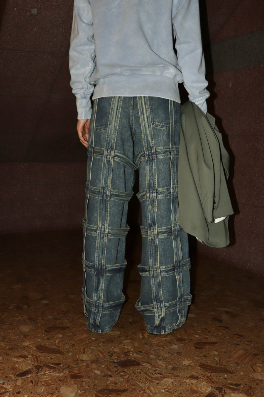 SUGARHILL  CAGED DENIM PANTS(INDIGO)