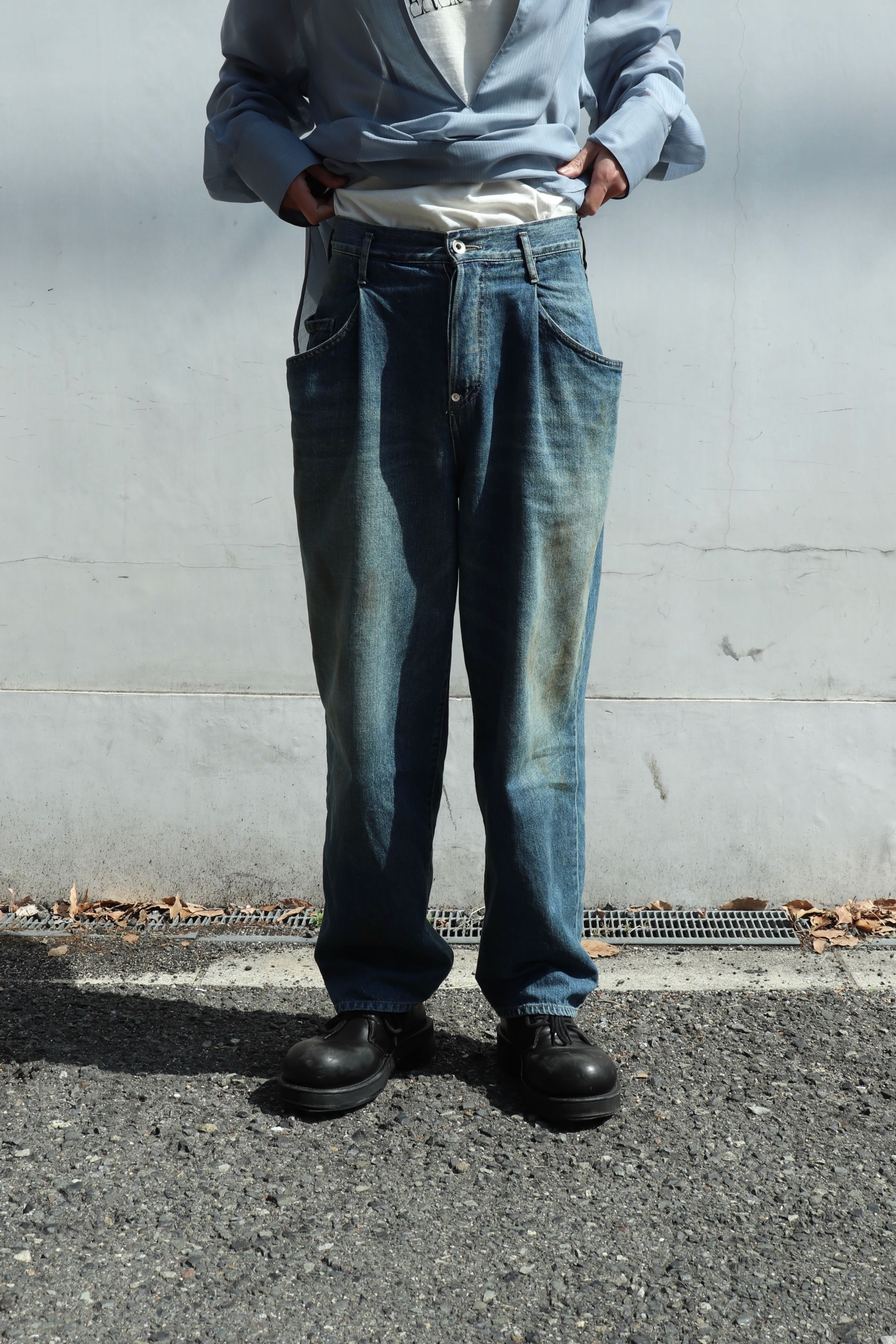 SOSHIOTSUKI　Drape Pocket Tucked Denim SOSHIOTSUKI - 【残りわずか】Drape Pocket Tucked Denim