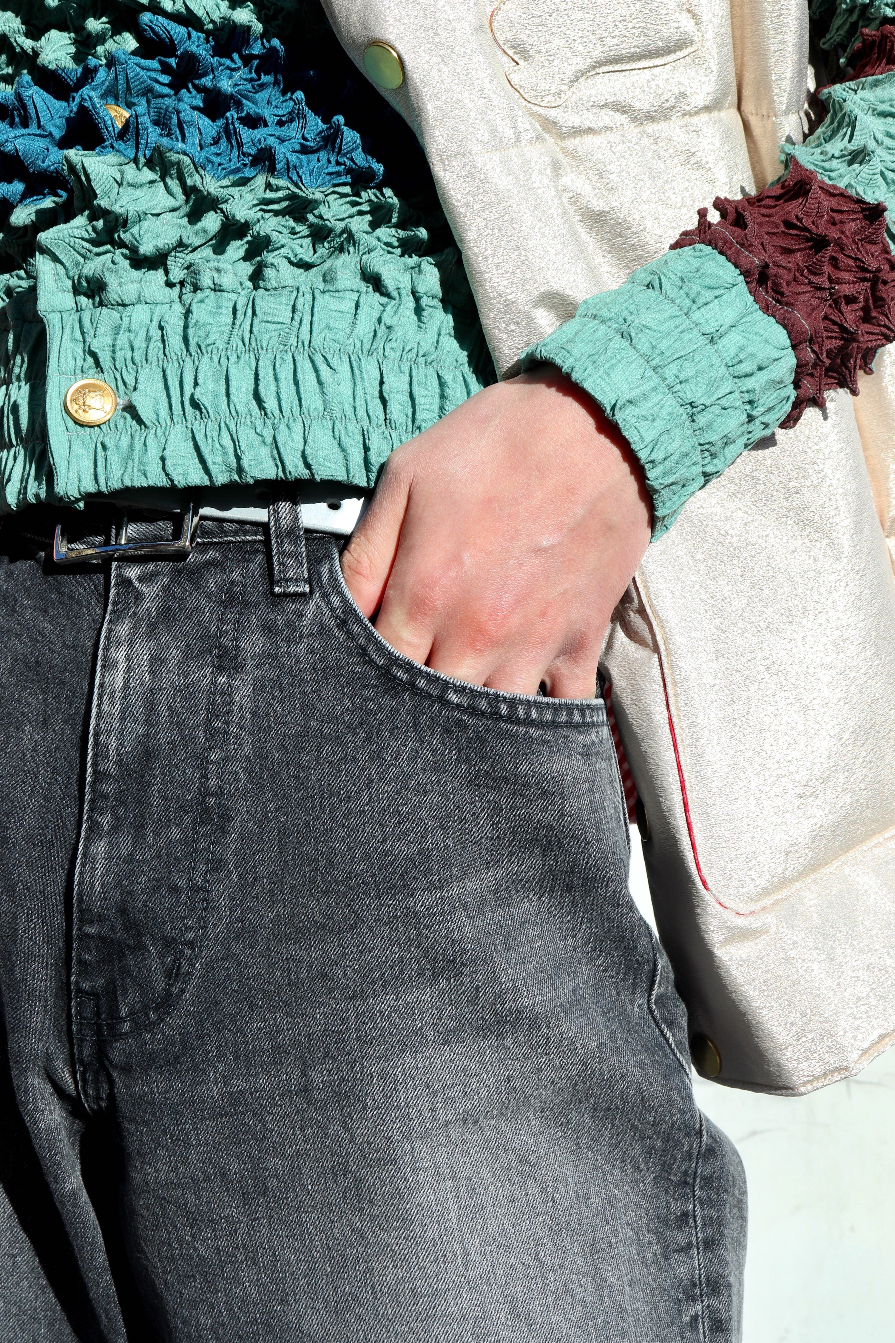 MASU(エムエーエスユー)の“MASU BOYS” BAGGY JEANS BLACKの通販