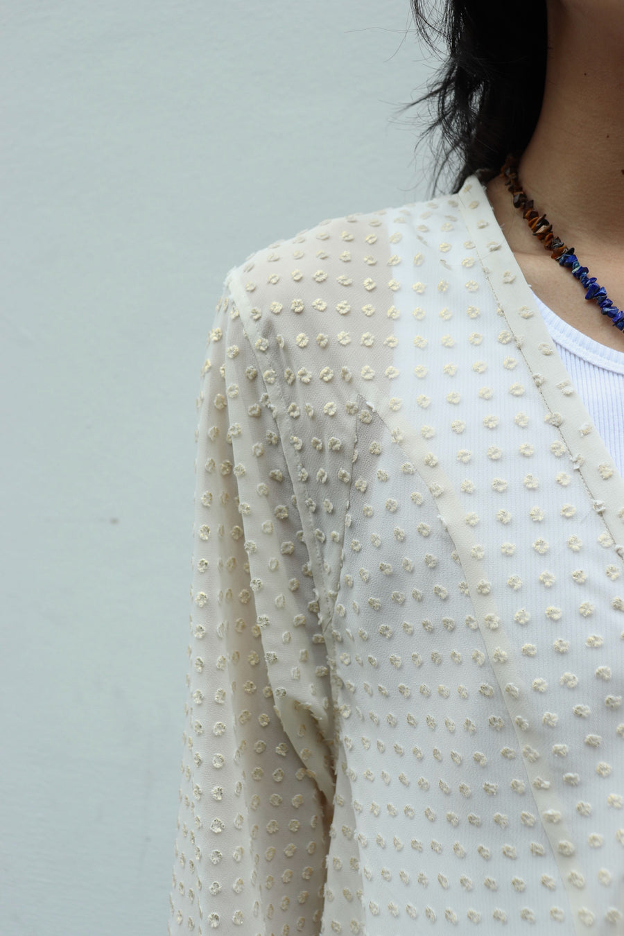 SUGARHILL(シュガーヒル)のTWINKLE SHEER DRAPE SHIRT ECRUの通販 