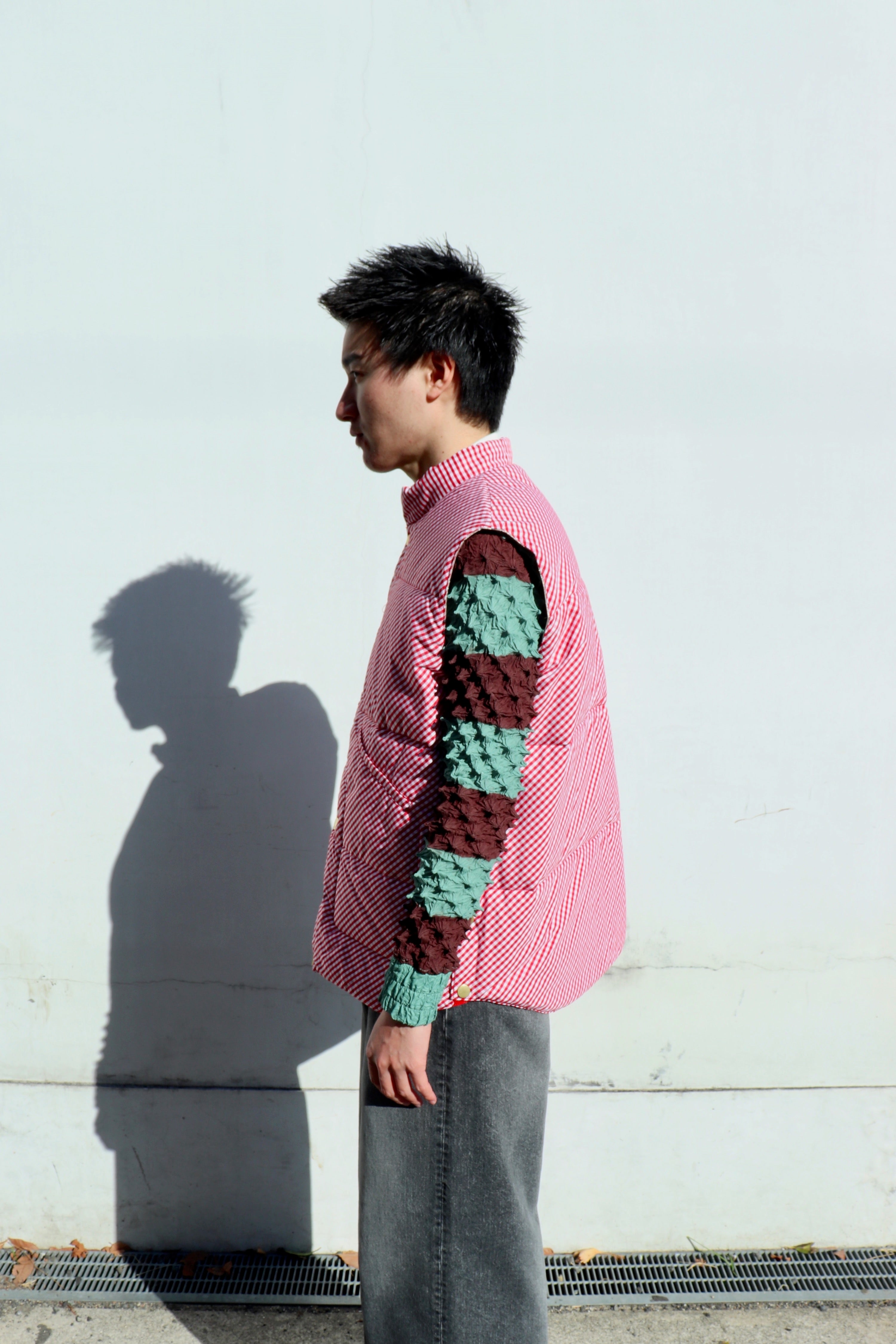 MASU(エムエーエスユー)のREVERSIBLE PADDED VEST SILVERの通販
