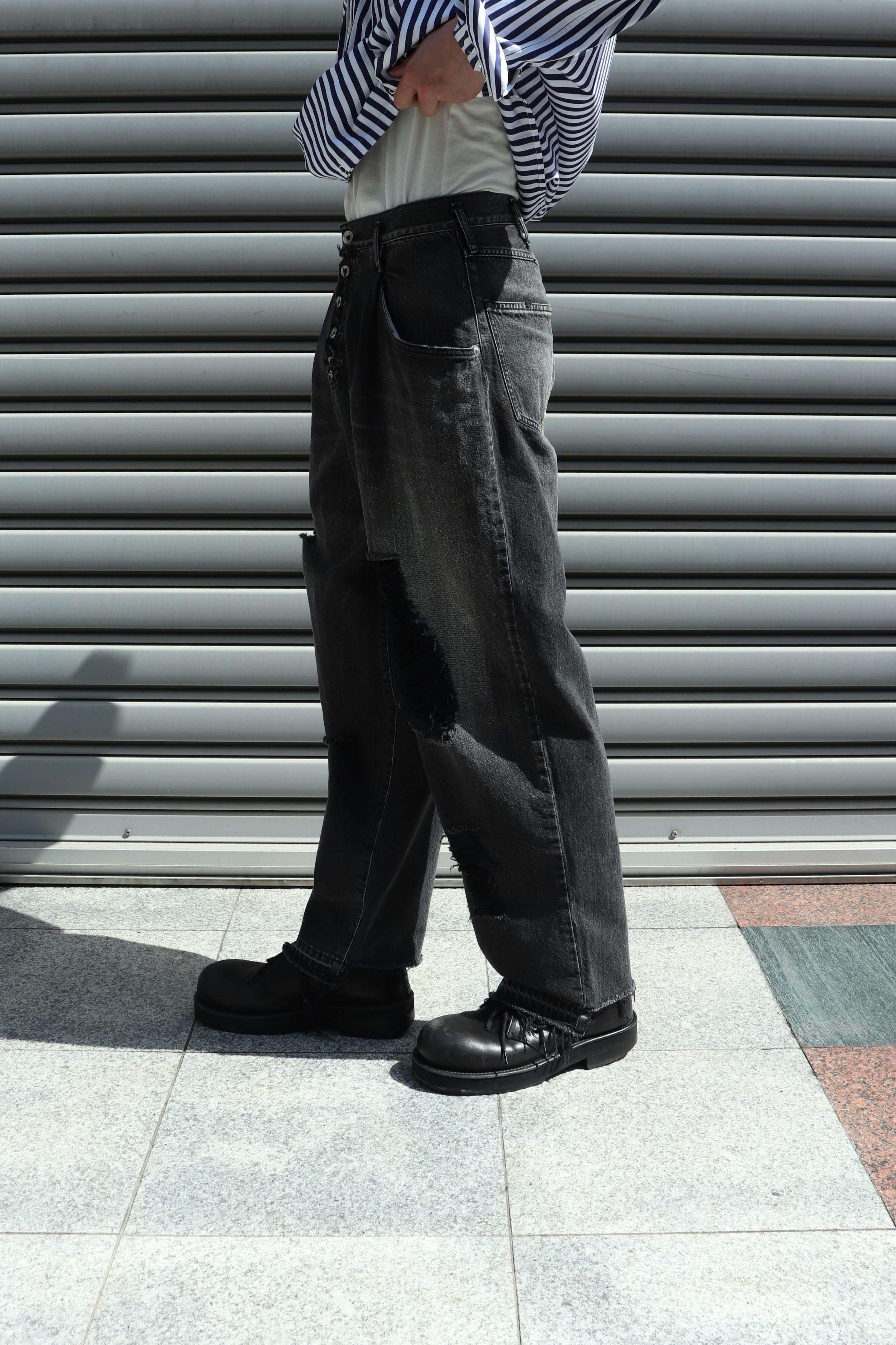 SOSHIOTSUKI　Drape Pocket Tucked Denim IMG_1579_f084cebd-a949-4eab-