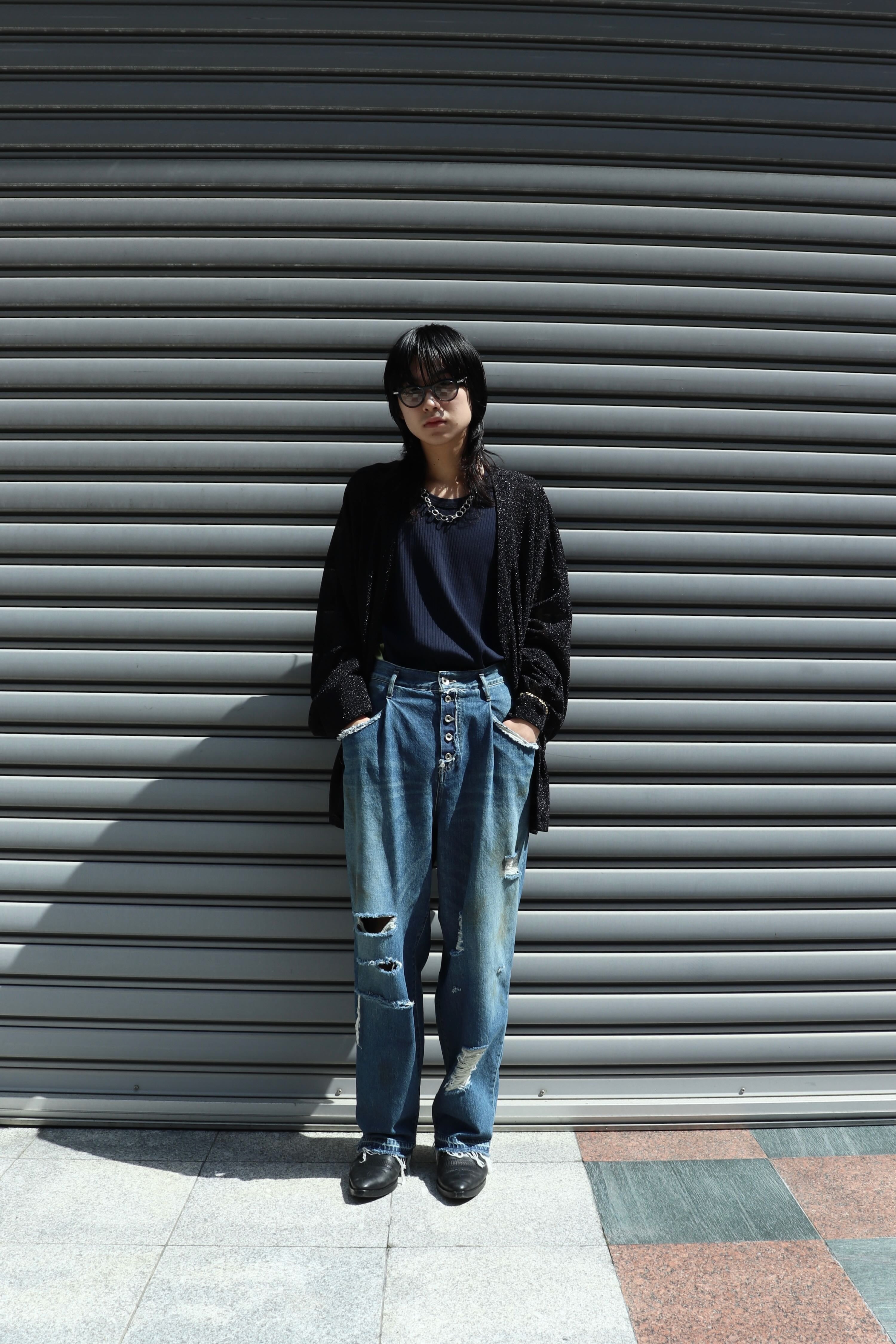 SOSHIOTSUKI(ソウシオオツキ)のDRAPE POCKET TUCKED DENIM DAMAGE