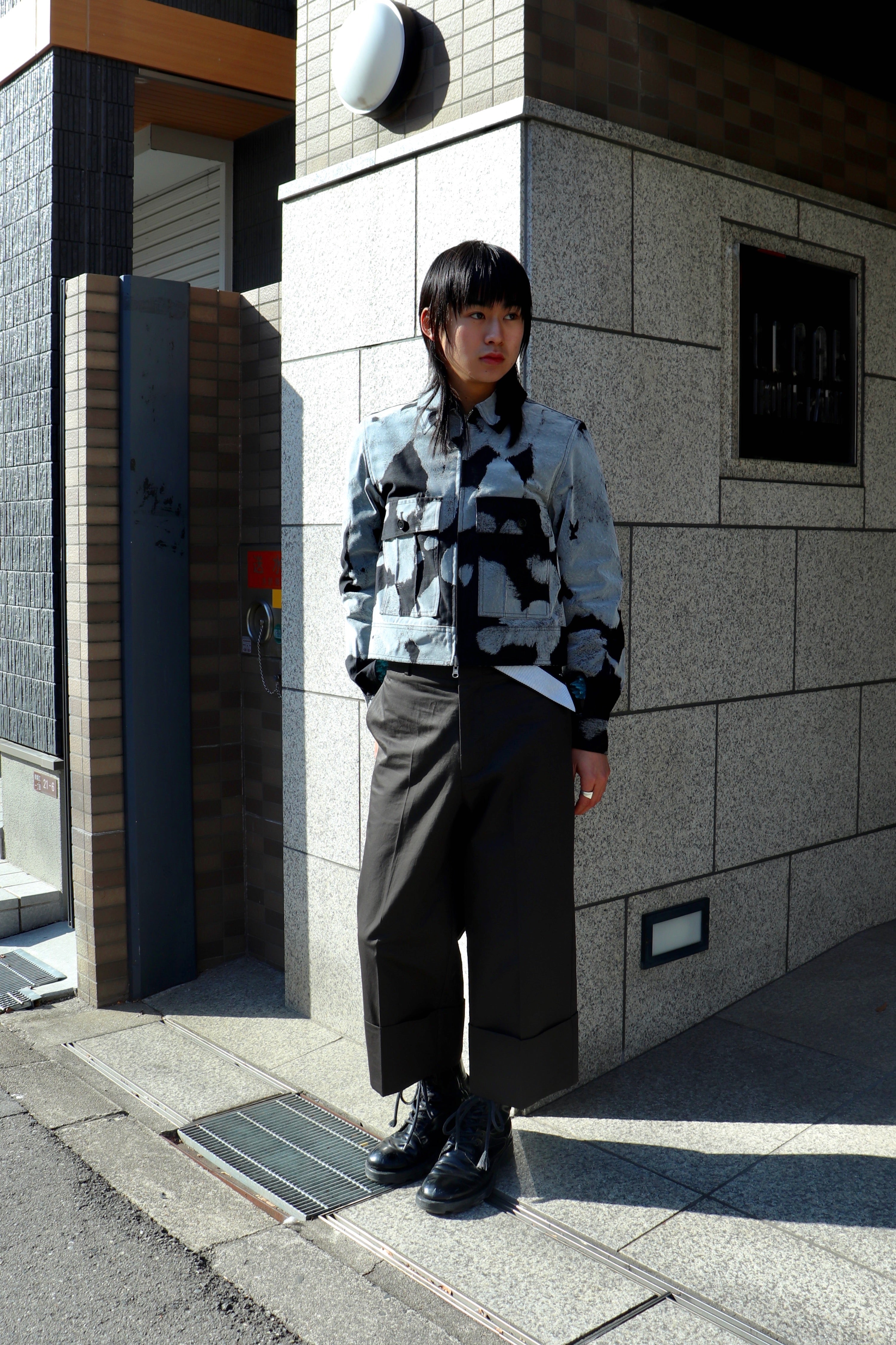 MASU(エムエーエスユー)のFLOCKY COW SPORTS JACKET BLACKの通販