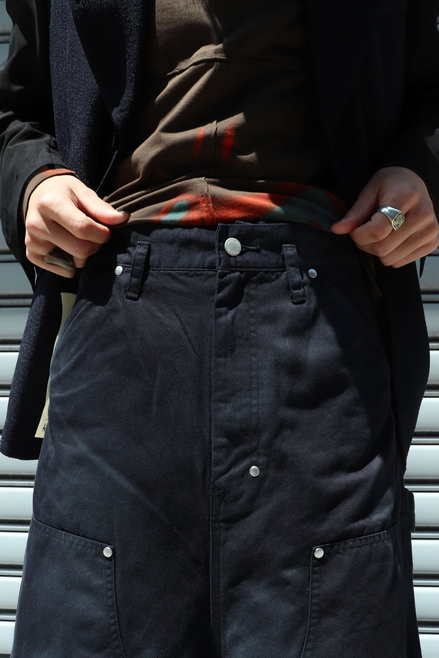 SHINYAKOZUKA  WASHED CARPENTER(COLOURLESS BLACK)