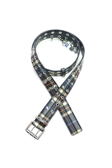 GANNI  Double Eyelet Belt Check Safety Pin