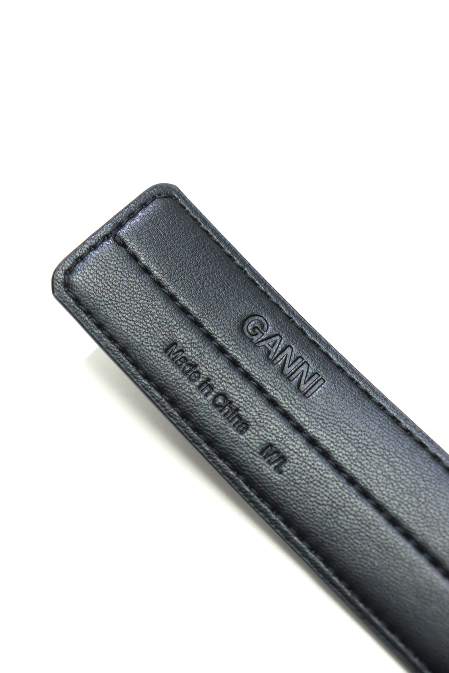 GANNI  Double Eyelet Belt Check Safety Pin