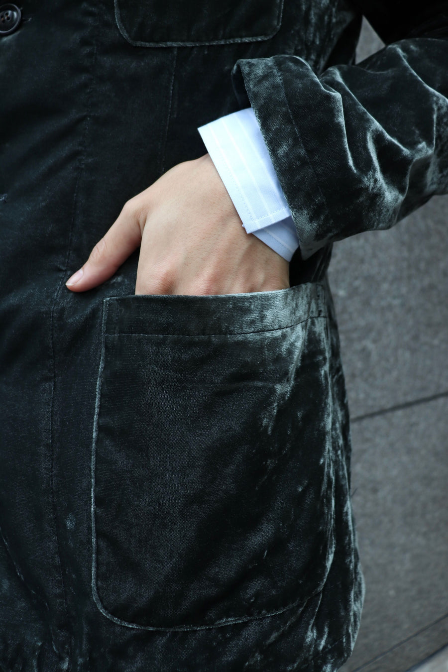 MASU(エムエーエスユー)のFARMER'S VELVET TAILORED JACKET DUSTY
