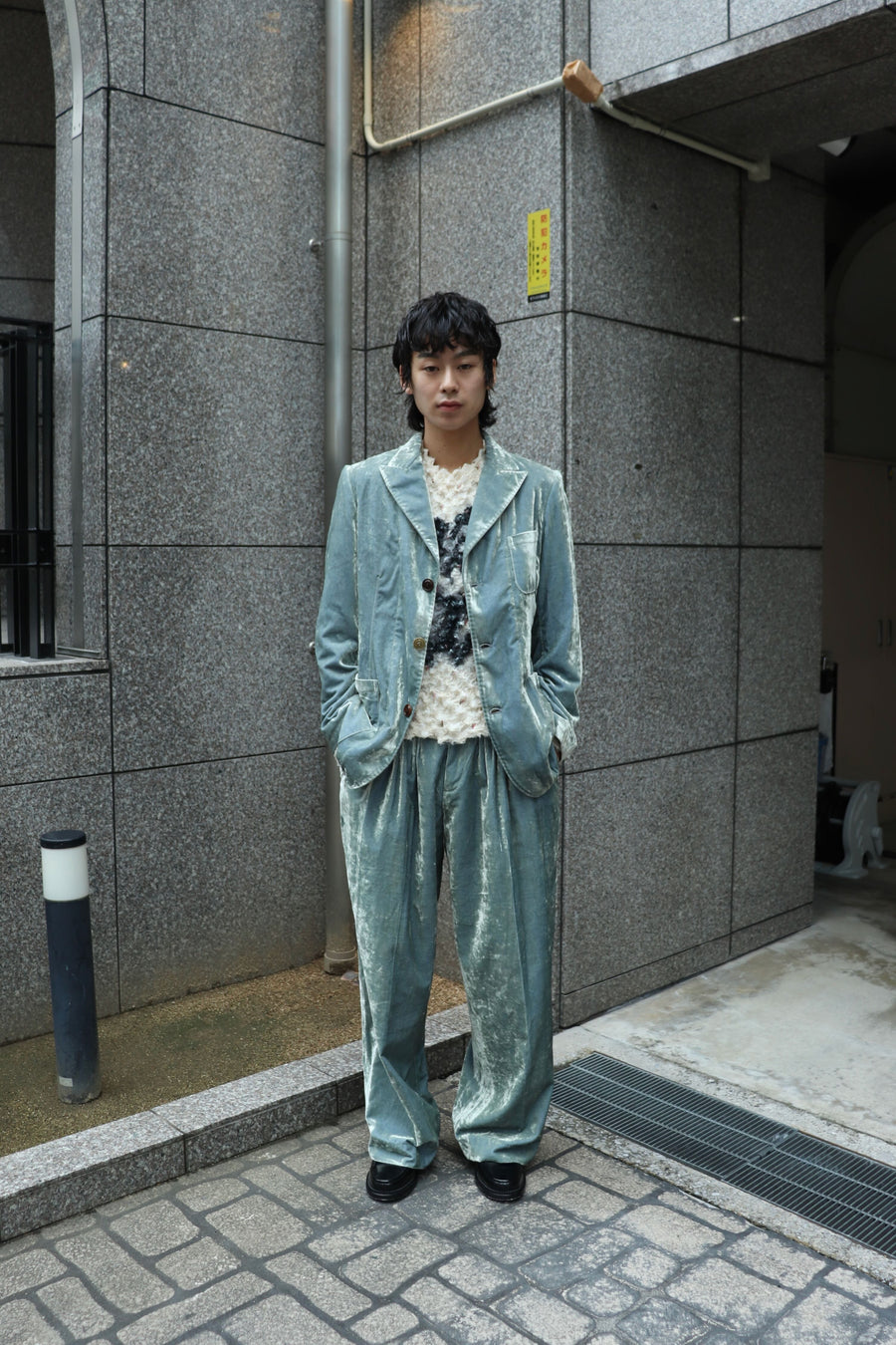 MASU(エムエーエスユー)のFARMER'S VELVET TAILORED JACKET DUSTY BLUE