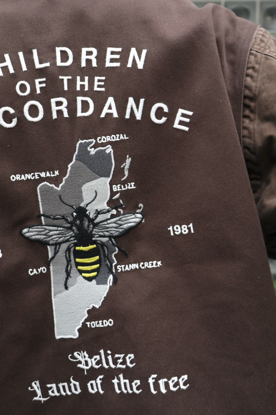 Children of the discordance  DICKEIS SOUVENIR JACKET(BROWN)