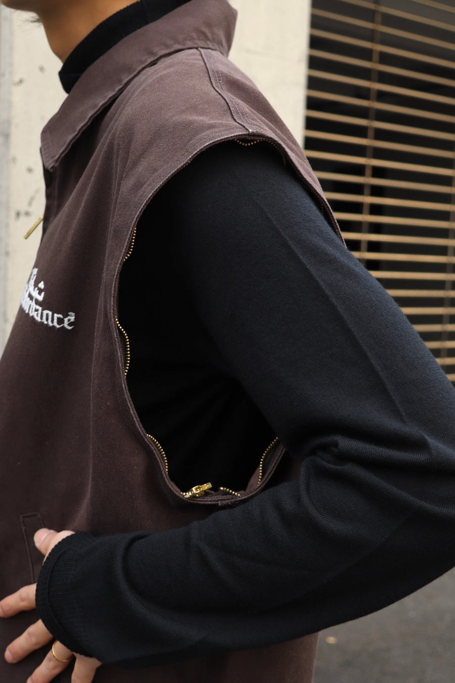 Children of the discordance  DICKEIS SOUVENIR JACKET(BROWN)