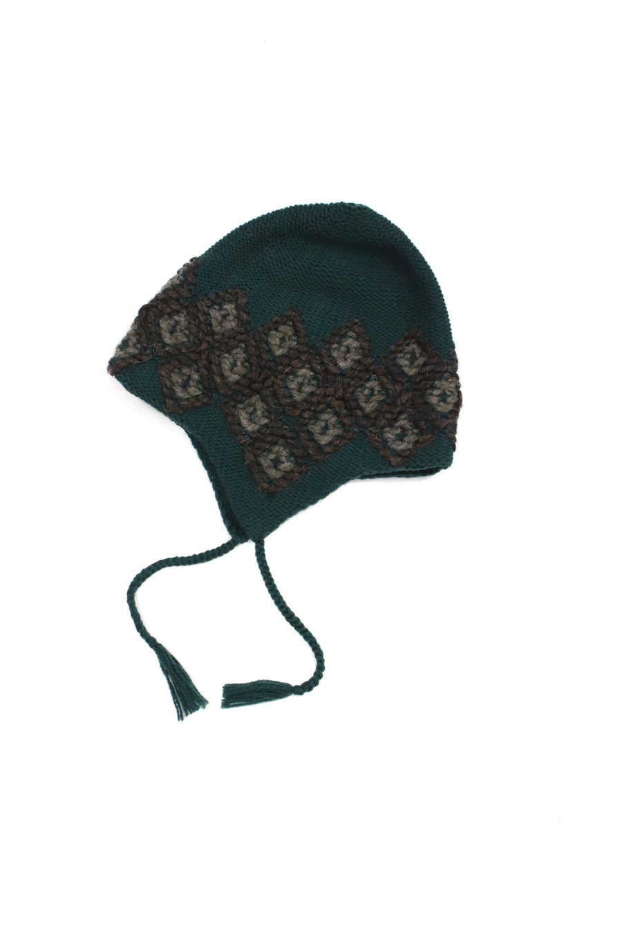 Children of the discordance  5G HAND EMBROIDERY NATIVE KNIT CAP(GREEN)