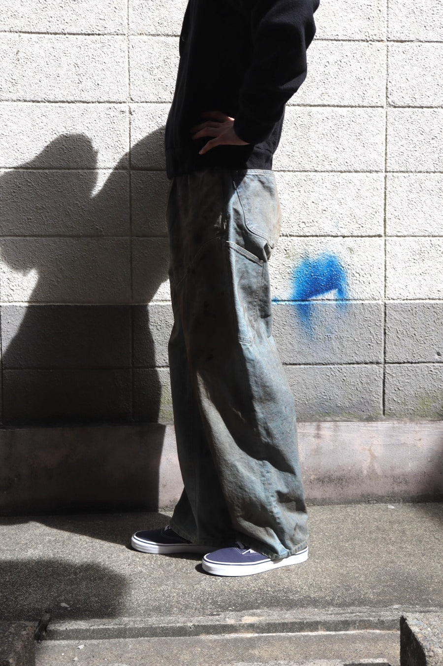 FAF  NEWCOMMUNE DIRT BAGGY DENIM(INDIGO)