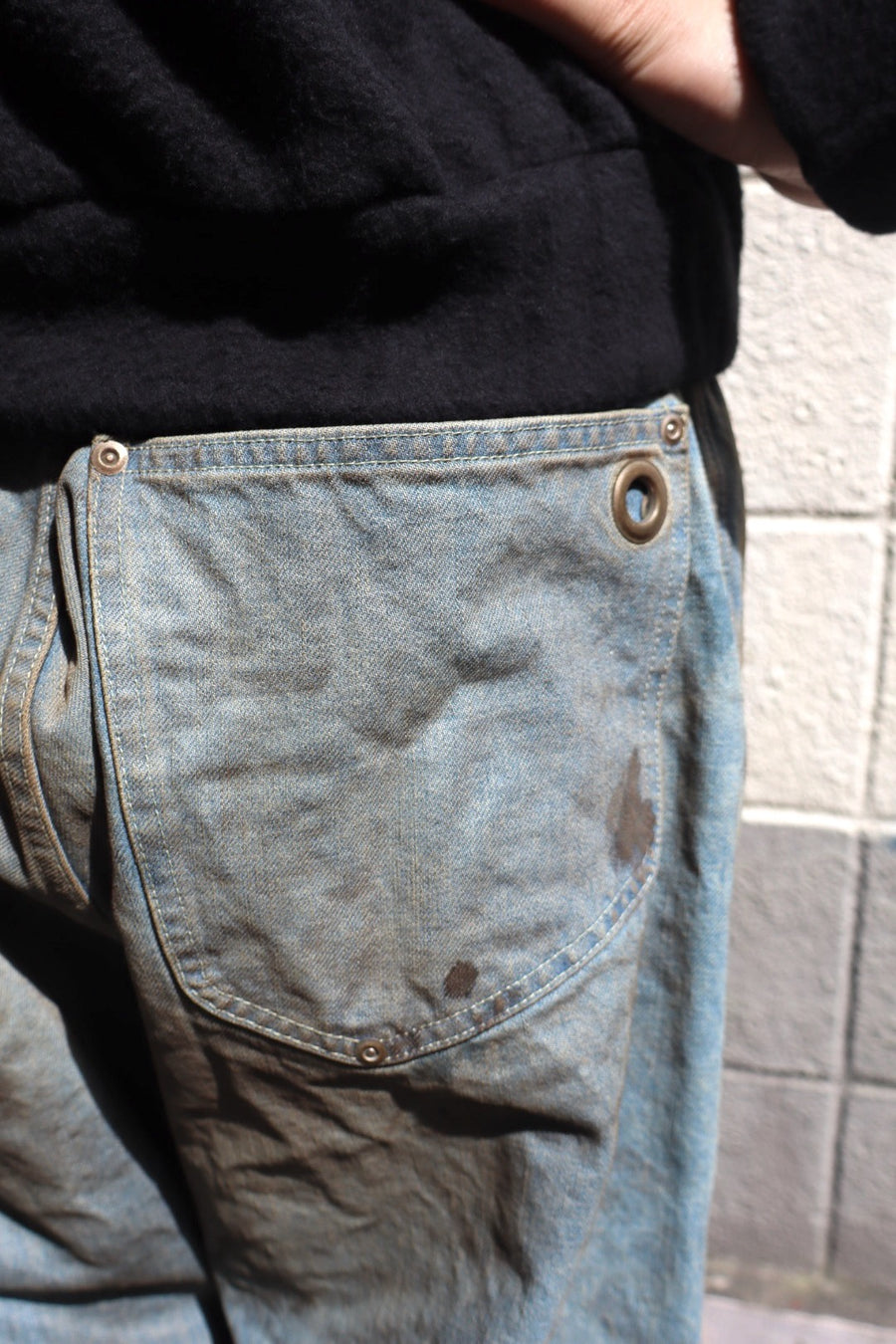 FAF  NEWCOMMUNE DIRT BAGGY DENIM(INDIGO)