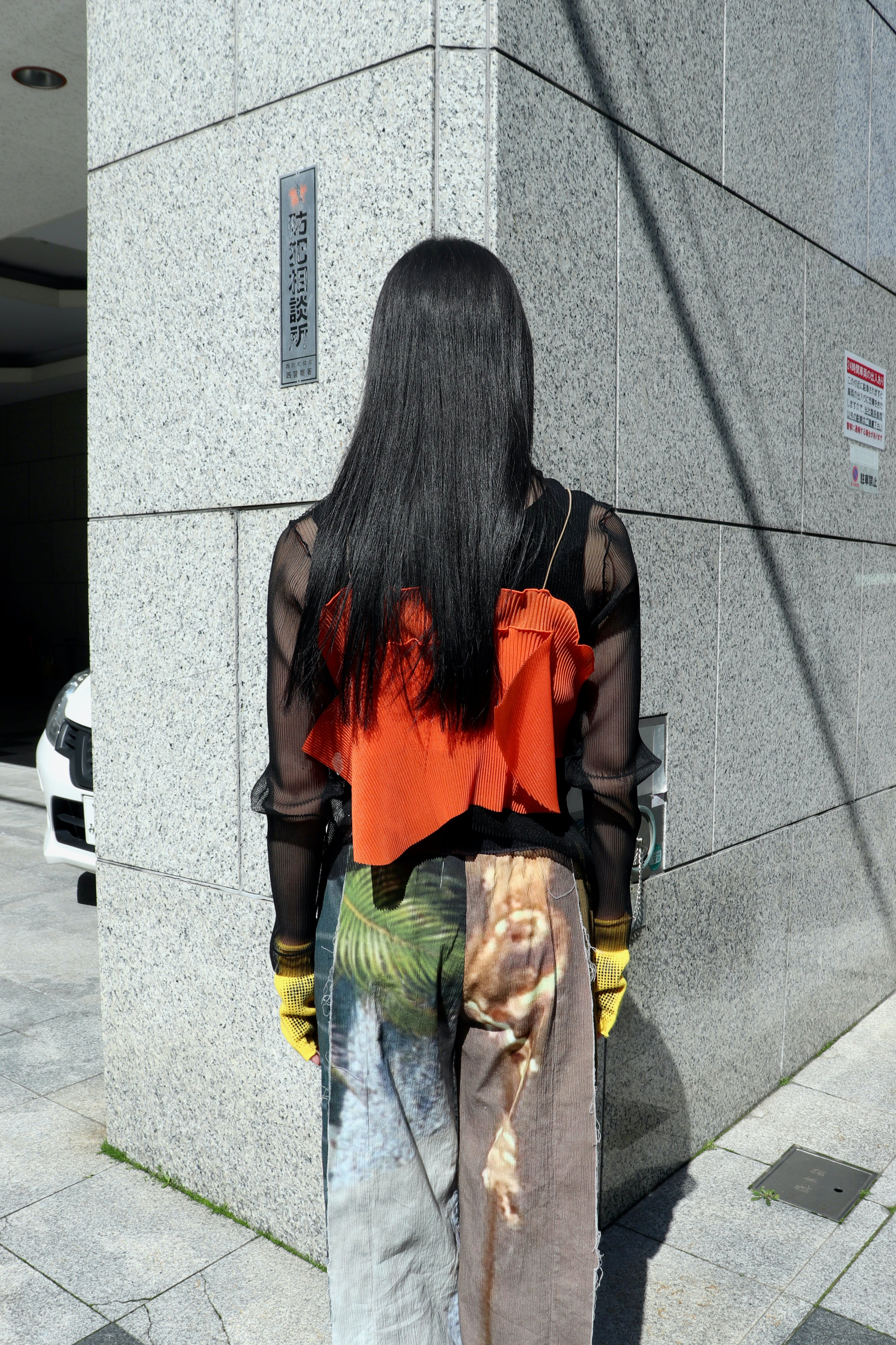 kotohayokozawa(コトハヨコザワ)のSheer Short Camisole ORANGEの通販