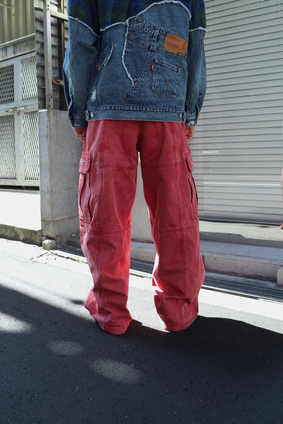 KENZO  DYED CANVAS CARGO PANTS