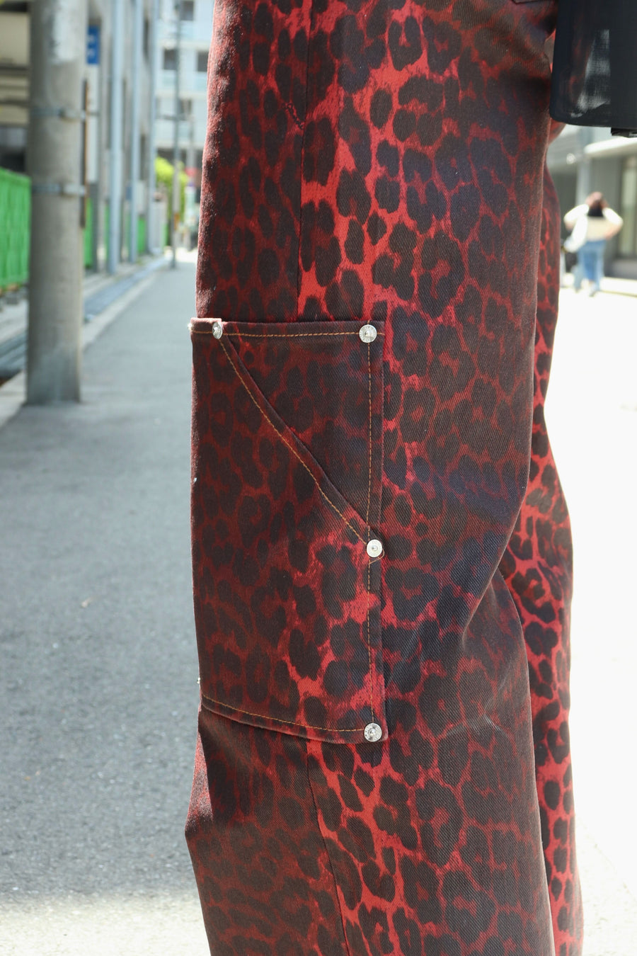 GANNI  Foil Denim Andi Cargo Jeans