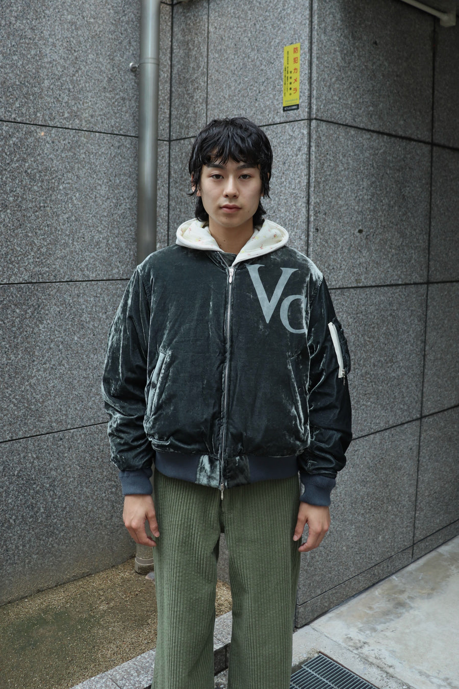 MASU(エムエーエスユー)のVC VELVET PUFFER BOMBER JACKET DUSTY BLACK