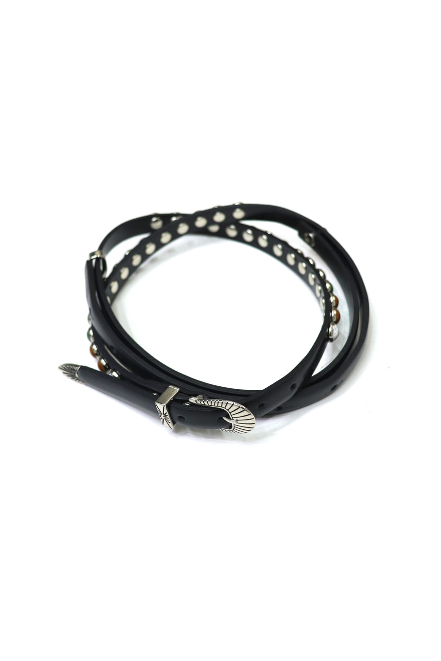 TOGA(トーガ)のStone leather belt BLACKの通販｜PALETTE art aliveの