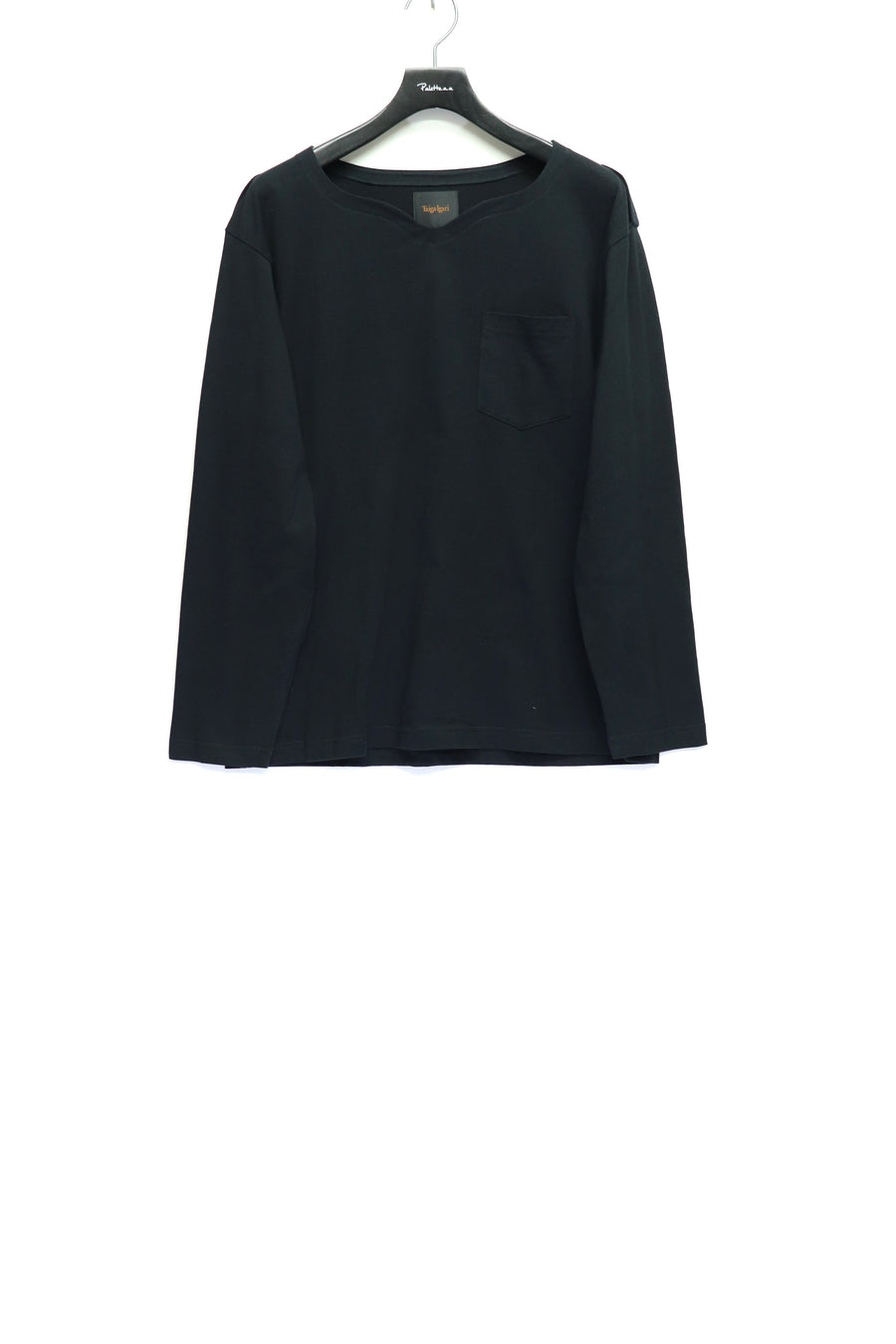 Taiga Igari  Epaulet L/S T-shirt(BLACK)