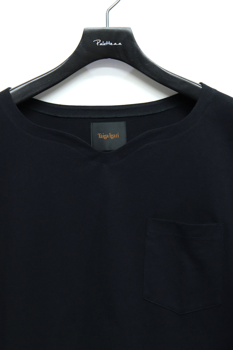 Taiga Igari  Epaulet L/S T-shirt(BLACK)