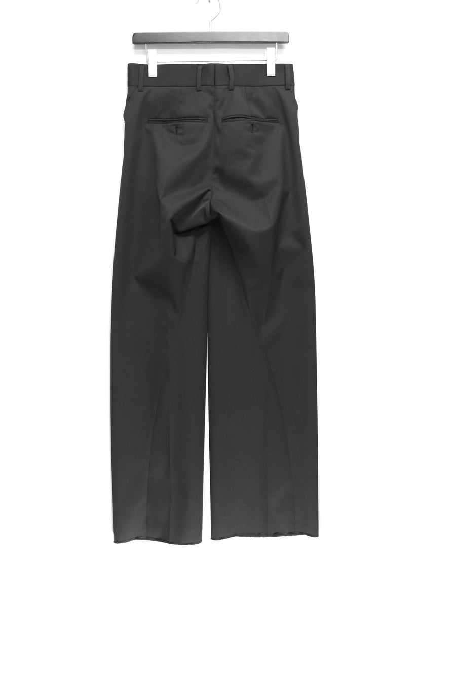 YUKI HASHIMOTO  RAW EDGE TWISTED TROUSERS