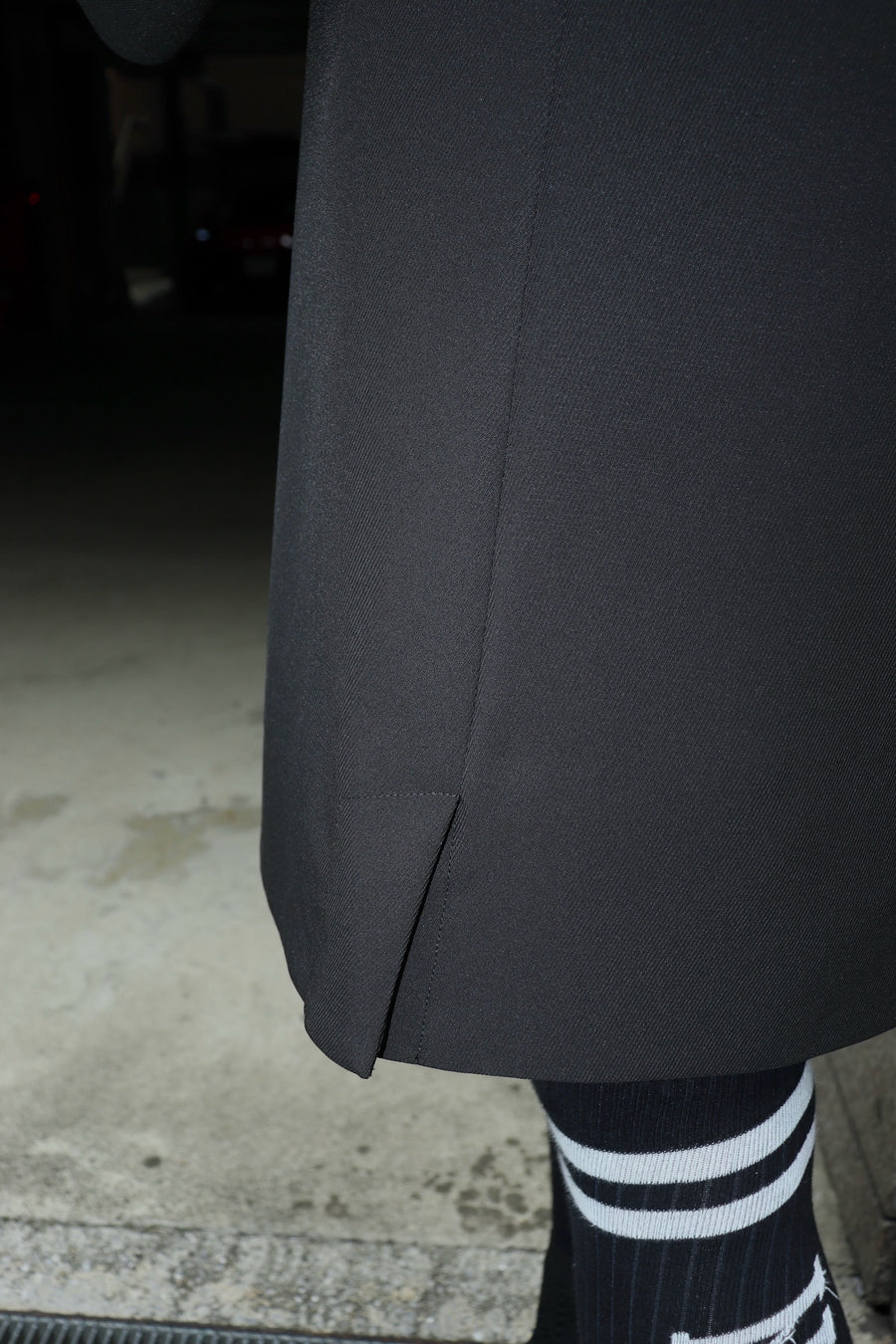 GANNI  Light Twill Suiting Circle Collar Mini Dress